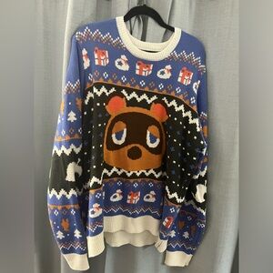 Animal Crossing Christmas sweater from Game Stop